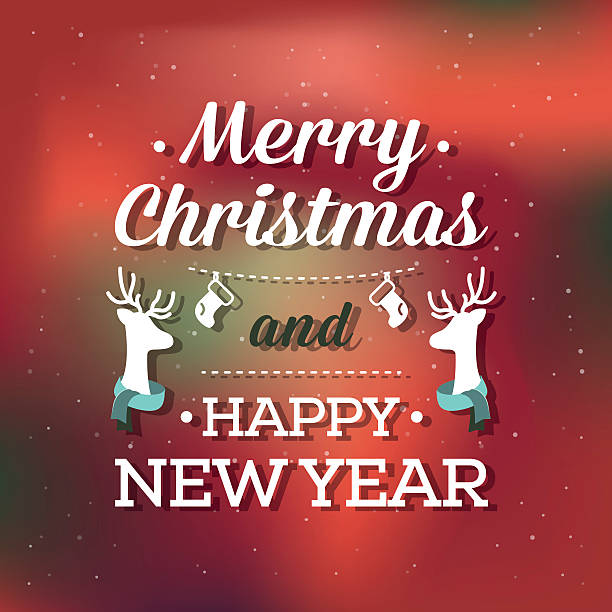Bекторная иллюстрация Merry Christmas and happy new year card