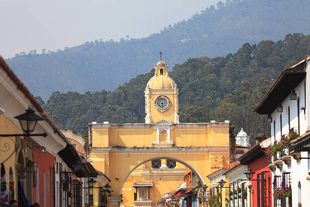 istock Colonial buildings in Antigua, Guatemala 523916911