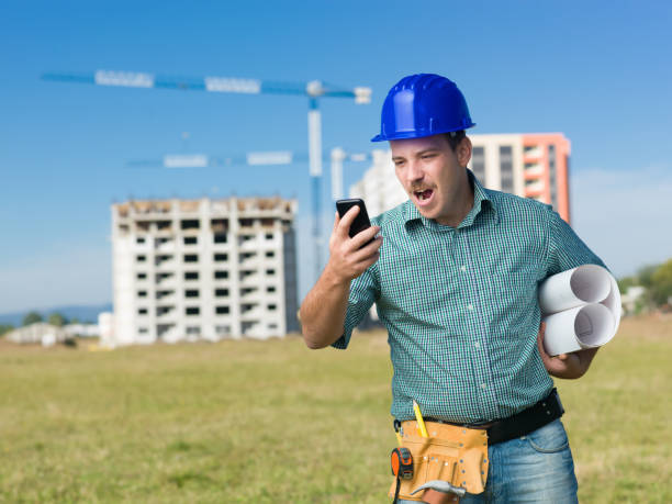 istock angry contractor screaming at phone 523921261
