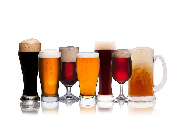 istock Set of various beer isolated on a white background 523922049