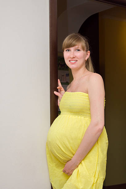 Expectant mother stock photo
