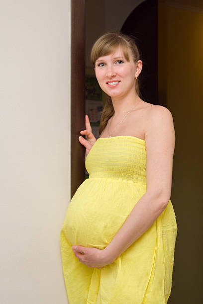 Expectant mother stock photo