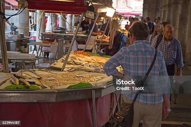 Fresh Seafood Market Stock Photo - Download Image Now - Buying, Calamari, Crustacean