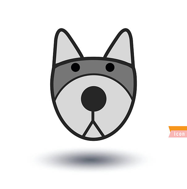dog icon - illustration. Dog breed collection icons - vector illustration. dog icon - illustration. drawing of the doberman pinscher dogs stock illustrations