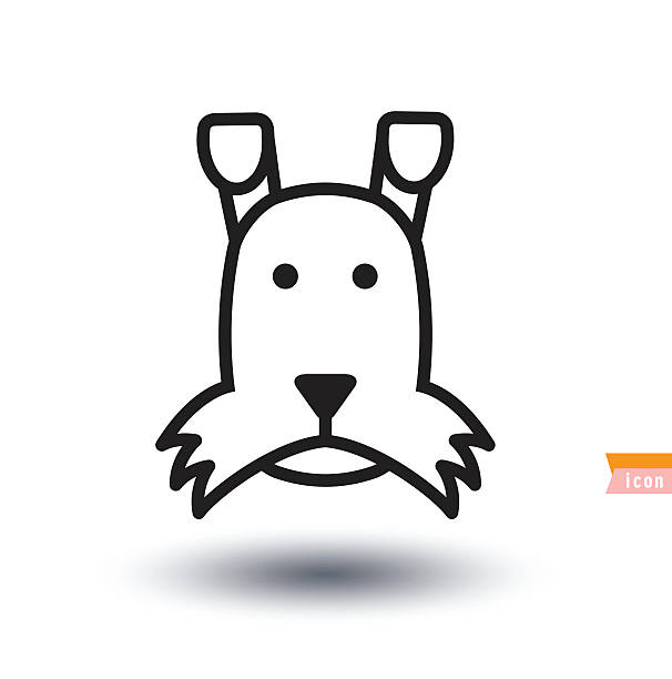 dog icon - illustration. Dog breed collection icons - vector illustration. dog icon - illustration. drawing of the doberman pinscher dogs stock illustrations