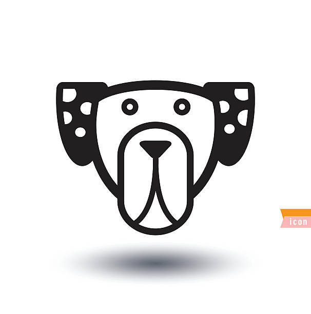 dog icon - illustration. Dog breed collection icons - vector illustration. dog icon - illustration. drawing of the doberman pinscher dogs stock illustrations