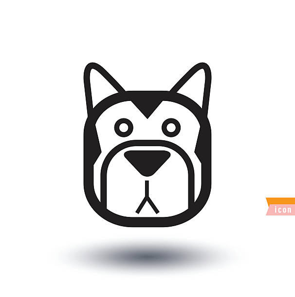 dog icon - illustration. Dog breed collection icons - vector illustration. dog icon - illustration. drawing of the doberman pinscher dogs stock illustrations