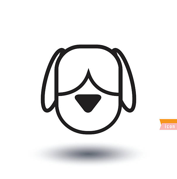 dog icon - illustration. Dog breed collection icons - vector illustration. dog icon - illustration. drawing of the doberman pinscher dogs stock illustrations