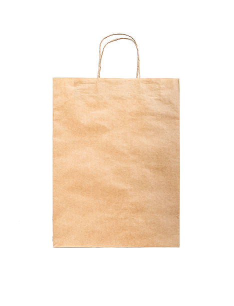 istock Paper bag isolated on white 523950105