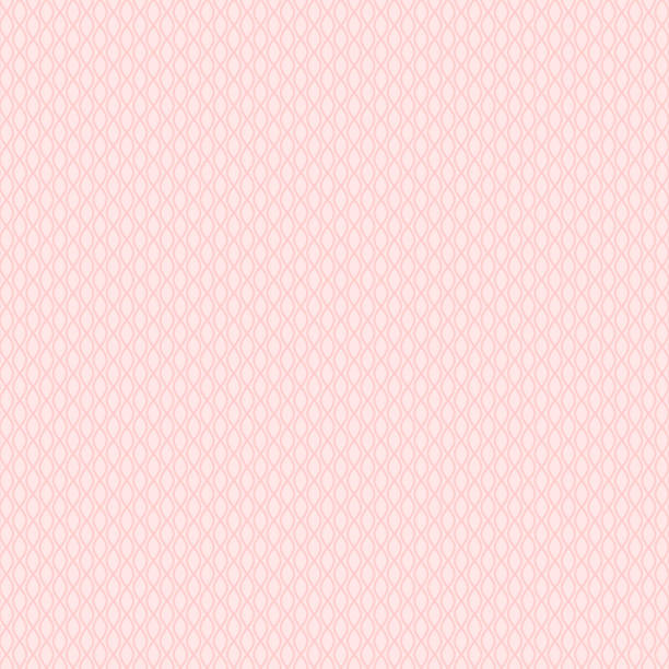 Chic Vector Seamless Patterns Pink White Stock Illustration