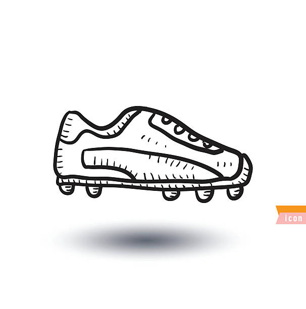 ilustraciones, imágenes clip art, dibujos animados e iconos de stock de fundas de fútbol, deportes iconos ilustración vectorial dibujados a mano, - football outline lace vector