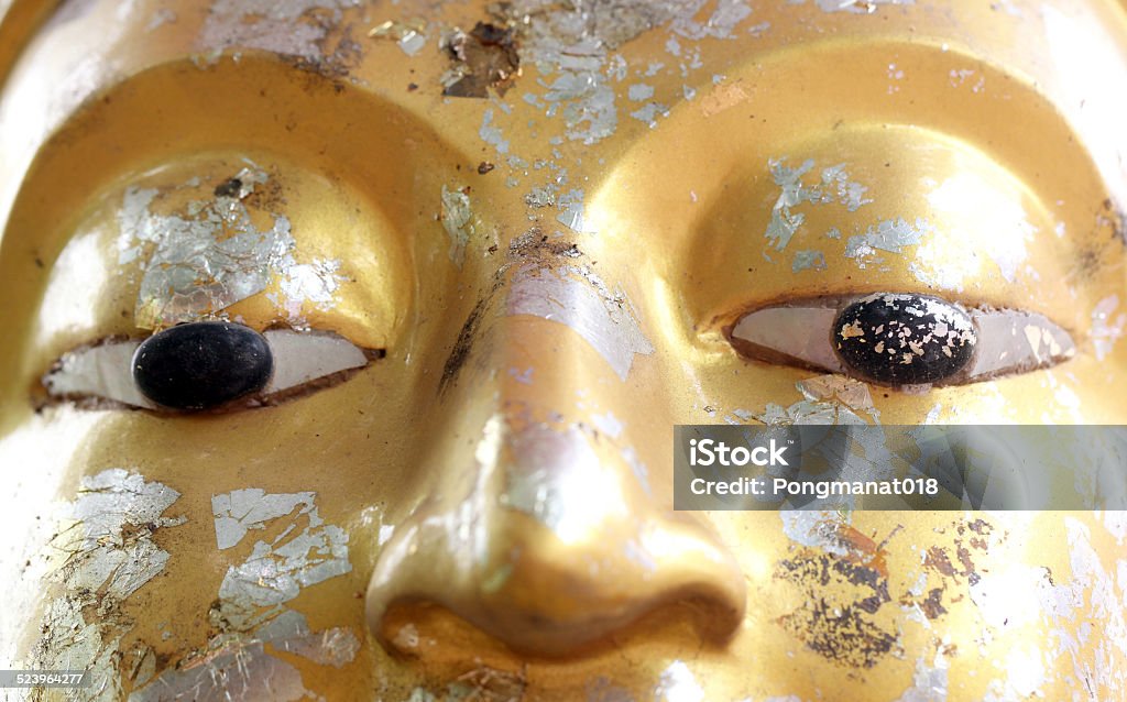 face close up of Buddha Asia Stock Photo