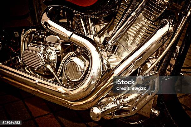 Harley Davidson Motorcycle Engine Stock Photo - Download Image Now - Motorcycle, American Culture, Customized