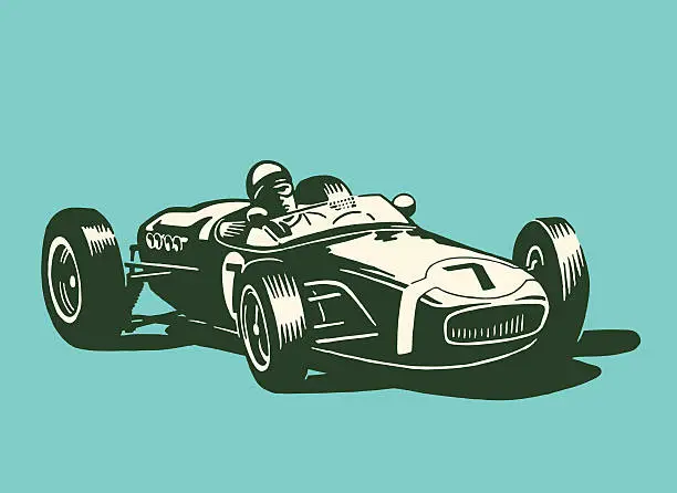 Vector illustration of Race Car