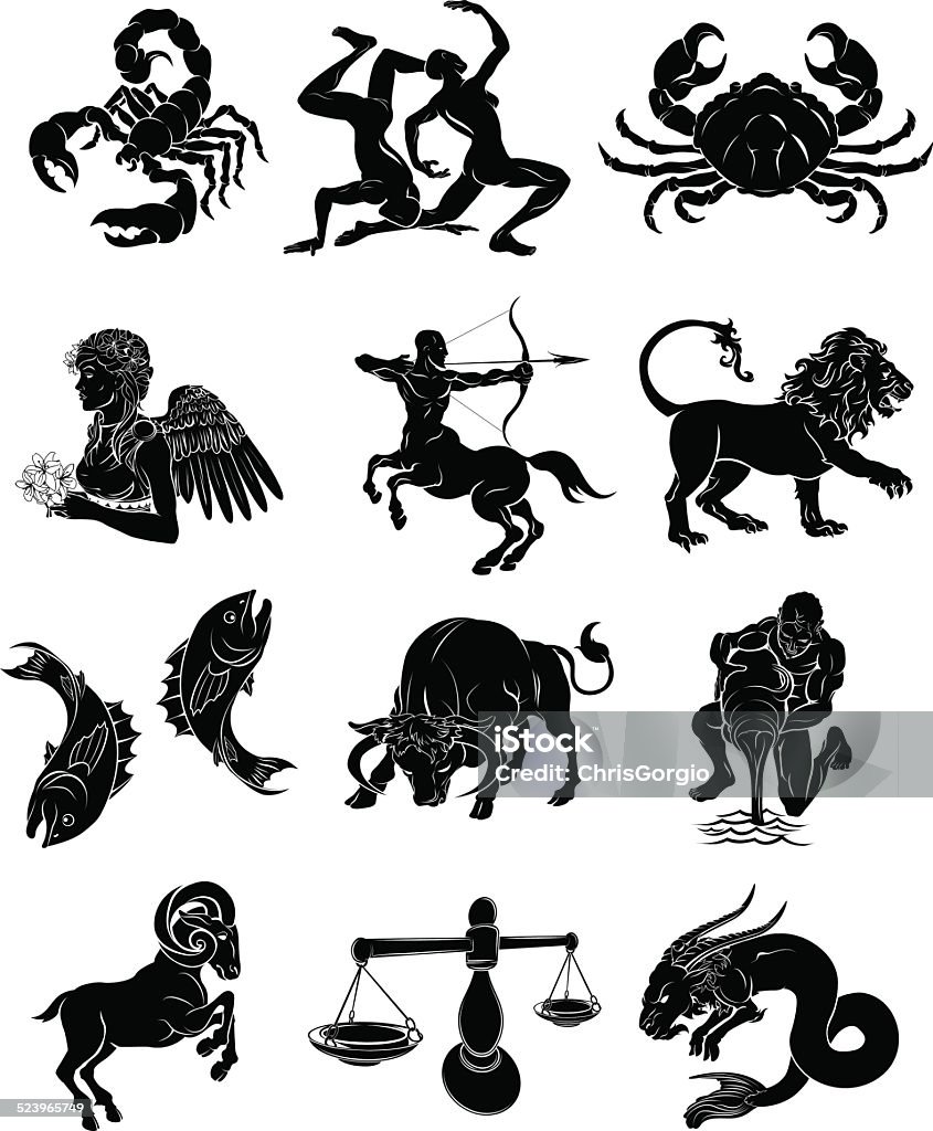 Zodiac horoscope astrology signs The twelve astrology horoscope signs of the zodiac. Aquarius Gemini Taurus Aries Scorpio Sagittarius Capricorn Pisces Cancer Leo Virgo and Libra. Astrology Sign stock vector