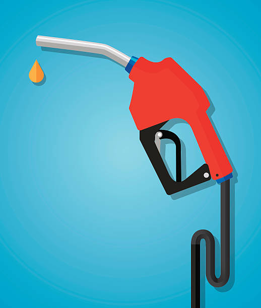 dysza gazu płaskie - fuel pump gas station gasoline fossil fuel stock illustrations