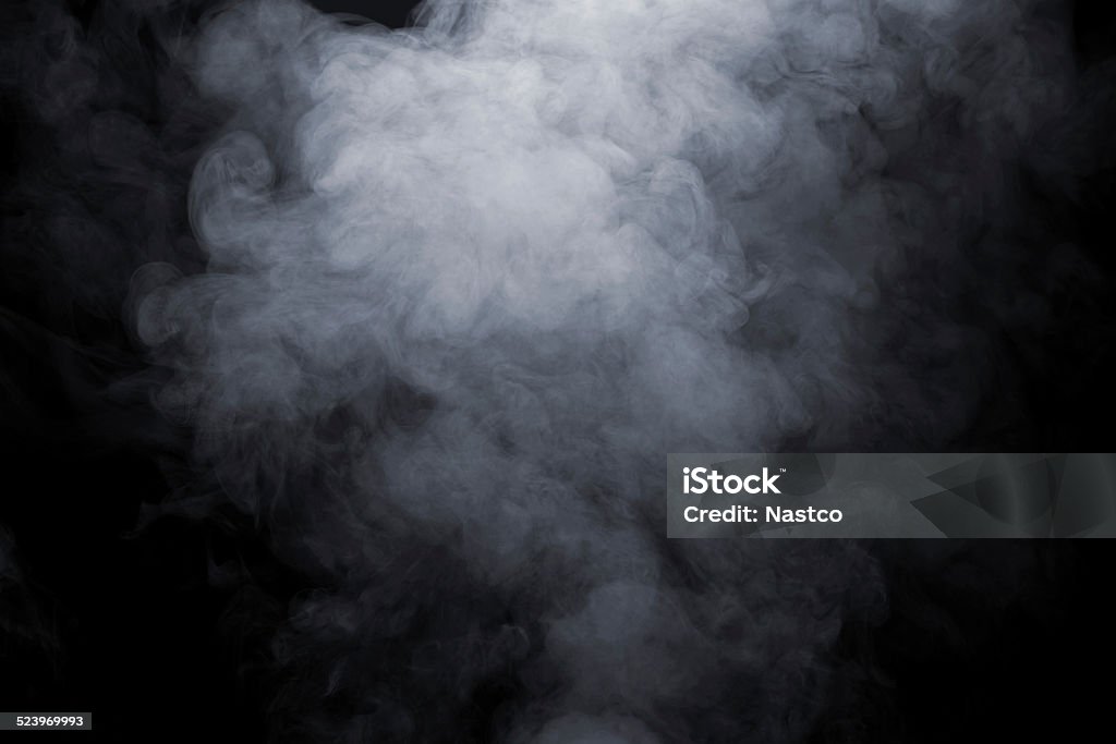 Smoke Smoke isolate on black background Smoke - Physical Structure Stock Photo