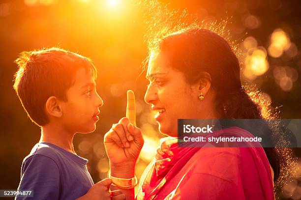 Happy Young Indian Mother And Son Stock Photo - Download Image Now - 4-5 Years, Asia, Boys