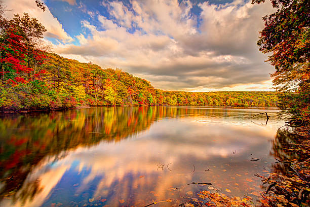 istock Colorful fall scenery landscapes. 523995297
