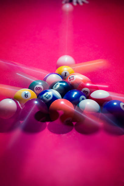 istock Billiard Break of an Eight Ball Pool Game Rack 523995665