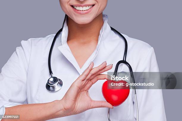 In Love With Her Profession Stock Photo - Download Image Now - Cardiologist, Heart Shape, Doctor