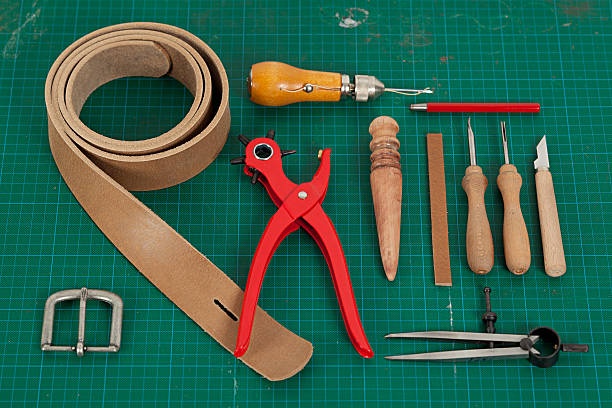 Leather Belt Making Supplies Stock Photo - Download Image Now - Belt,  Cutting, Leather - iStock