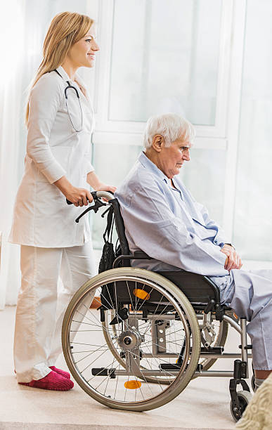 istock Female doctor with a senior patient. 524001047