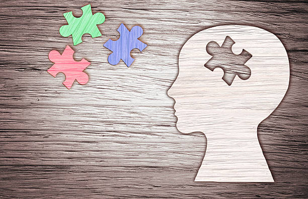 istock Human head silhouette with a jigsaw piece cut out 524006228