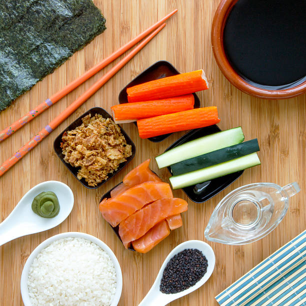 Homemade Delicious Sushi Ingredients