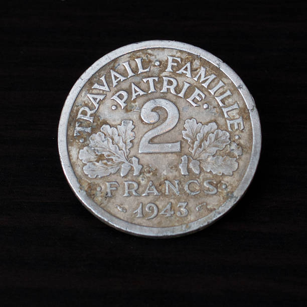 French coin from 1943, made by Lucien BAZOR