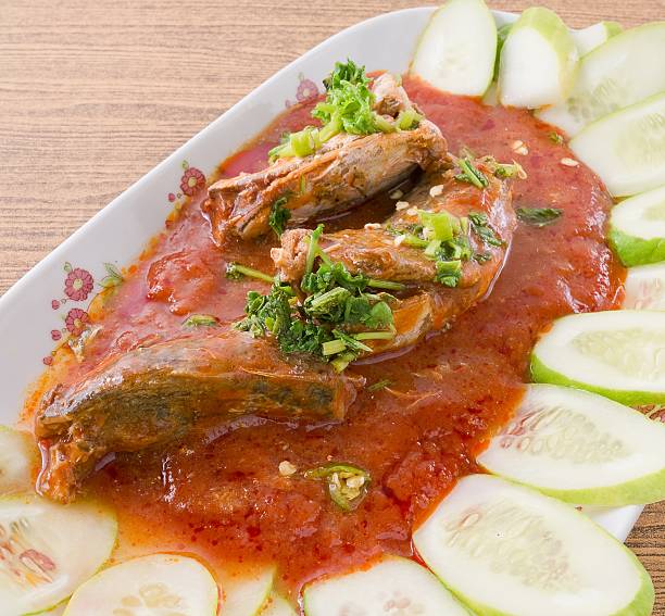 istock Thai Spicy and Sour Fish Canned Sardines Salad 524009080