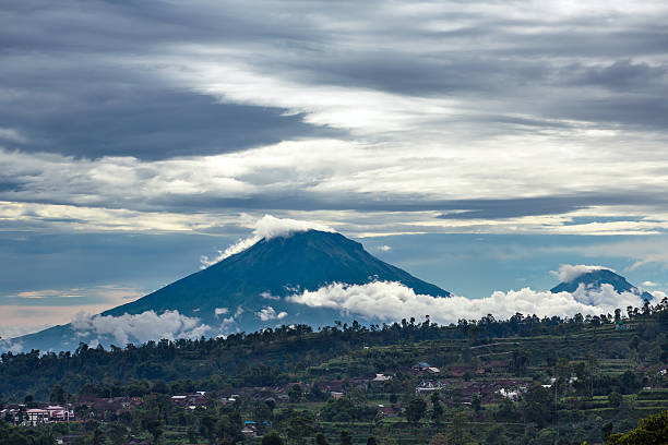 istock Gunung Sumbing and Sindoro volcanoes on Java, Indonesia 524011156