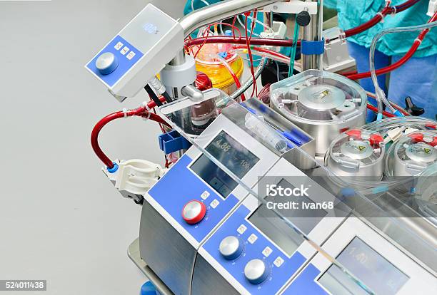 Heart Lung Machine Stock Photo - Download Image Now - Machinery, Heart Bypass Surgery, Blood