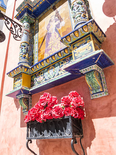 Religious, wall shrine, Ayamonte, andalucia, spain.