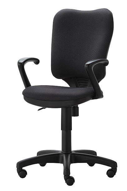 istock Black office swivel chair 524012926