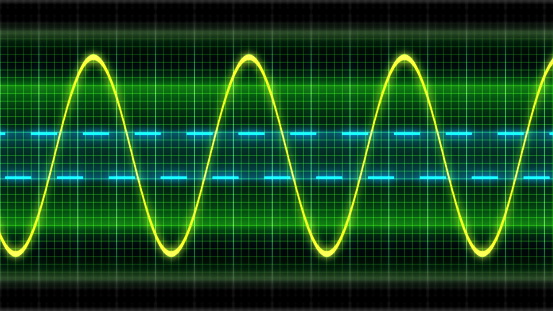Texture wave sine digital oscilloscope backgrounds display