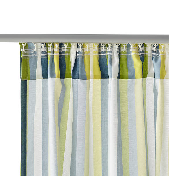 istock Fragment of the curtain with mount. 524015162