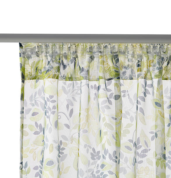 istock Fragment of curtain with mount. 524015510