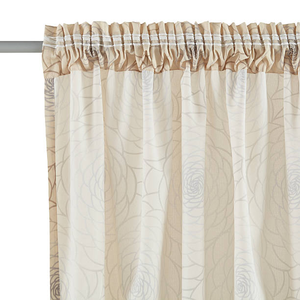 istock Fragment of curtain with mount. 524015538