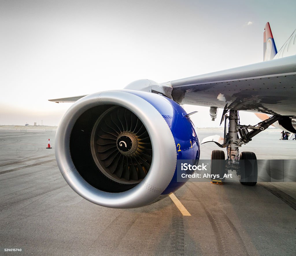 Flugzeug Turbine-Detailarbeit - Lizenzfrei Flugzeug Stock-Foto