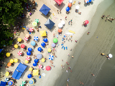 Top View of a Beach in Brazil