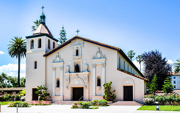 Mission Santa Clara de Asis - Santa Clara, CA stock photo