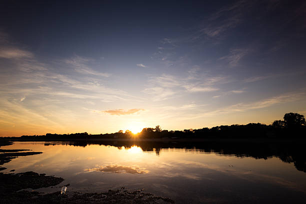 istock Sunset on Ada lake, Belgrade, Serbia 524018802