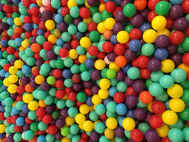 istock Amazing pool of colored balls. 524021230
