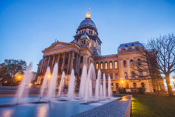 Illinois State Capitol Building stock photo