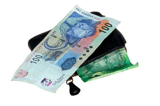 istock South African Bank Notes with Leather Wallet 524023415