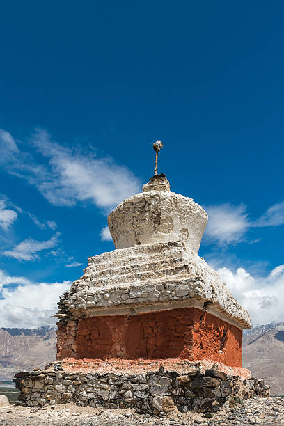 istock Tibetan White Pagodas 524023799