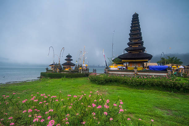 Ulu Lake Temple, Bali, Indonesia, stock photo
