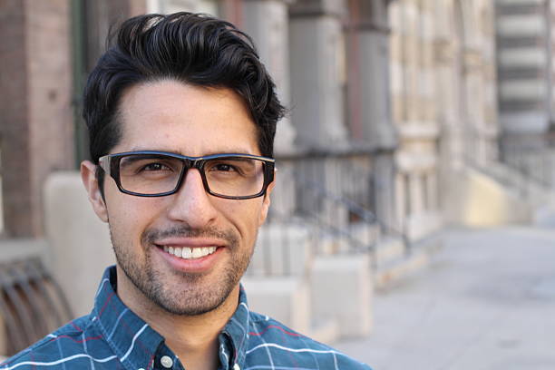 istock smiling confident man portrait with copy space 524024250
