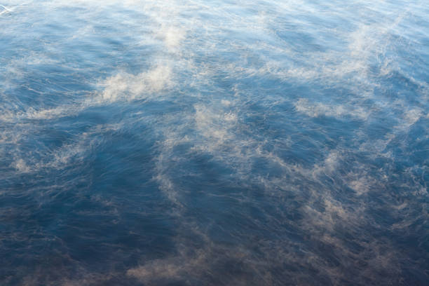 istock Water vapor on surface of cold water 524024572